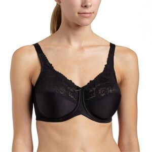 Lilyette by Bali Minimizer Underwire Bra - Black - 36D